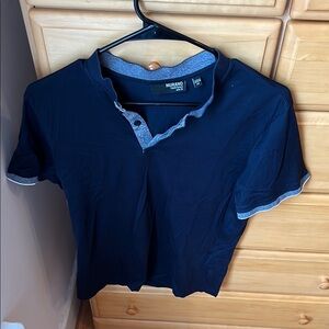 Murano Navy Blue Henley Shirt